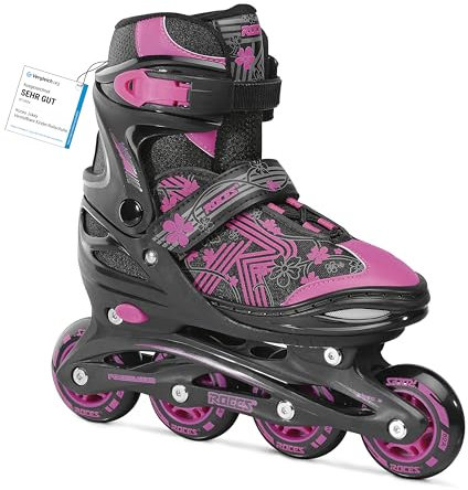 Roces Jokey 3:0 Inline Skates, Black-Pink, 26 EU