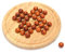 Peg Solitaire with Wooden Marbles Board Game 21cm Traditional Game of Strategy