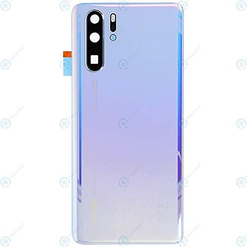 S2G - Tapa de repuesto para Huawei P30 Pro, color blanco Aurore con logotipo de la tapa trasera de la batería, cristal trasero de repuesto + herramientas