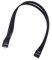 Ntcpefy yunnie Carte MèRe Carte MèRe 9 Broches USB 2.0 Mâle à Femelle Extension Câble de DonnéEs Cordon Fil Ligne pour PC Bricolage, 30 Cm, le noir, 30cm