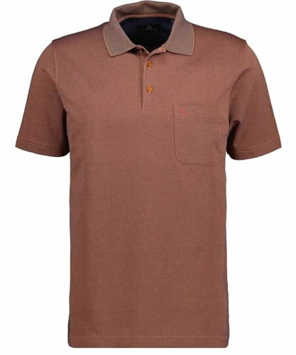RAGMAN Herren Softknit-Poloshirt Fishnet