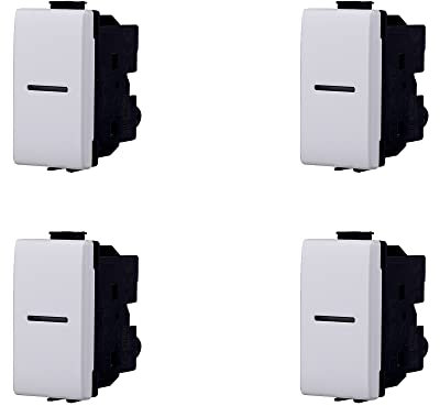 4 pcs Deviatore Assiale, Compatibile Con Bticino Matix