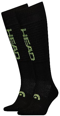 Head Unisex KNEEHIGH, Black Combo, 31/34 (2er Pack)