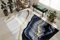 rugsx Exklusiv Emerald Teppich Glamour – Stilvoll, Marmor-Design Dunkelblau/Gold 120x170 cm Modern Teppich für Wohnzimmer