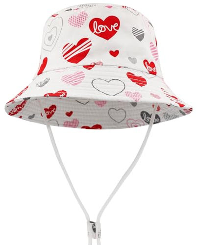 FenFang Chapeau de Soleil Enfant, Casquette de Plage Bebe Chapeau de Pêcheur Garçon Fille, Coton Chapeau Bob Bord Large, Chapeaux de Seau Été 1 2 3 4-8 Ans (as4, Age, 2_Years, 4_Years, Rose)