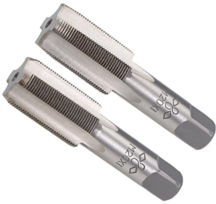 CoCud Hand Gewindeschneider M20 x 1 Gewinde Metrisch Legierung Werkzeug Stahl Schraube Abhören Konischer Wasserhahn - (Anwendung: für Machine Gewinde Reparatur) 1Paar