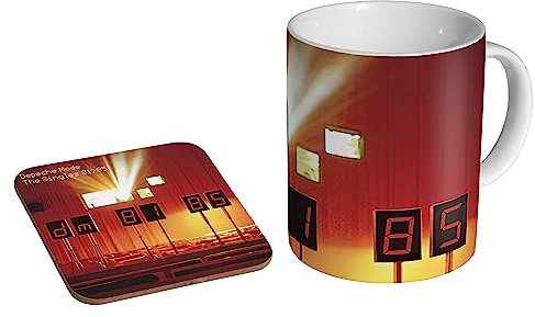 glades Depeche Mode The Singles 81-85 - Keramik Kaffeetasse + Untersetzer Geschenkset