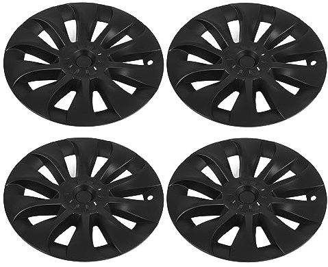 Fockety 4-teilige Radkappen für Model Y, 20 Zoll, Mattschwarz