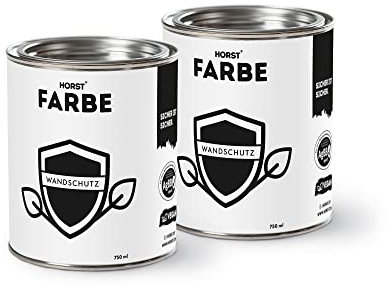 HORST Wandschutz 3000 ml für Innen – Extra-Schutz für Wände & Wandfarben – hochdeckend, transparent, wasserverdünnbar, umweltfreundlich & vegan