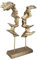 Casablanca Deko goldene Figur Skulptur - Dekofigur Gesicht aus Kunstharz Farbe: Gold - Dekoration Geschenk Geburtstag Höhe 31 cm