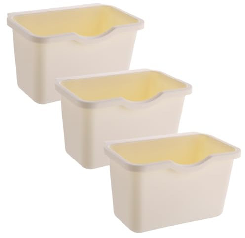 LOMUG Wickeltisch Organizer, 3 Stück Küchenschrank Tür Hängende Abfallbehälter Auffangschale, Kunststoff Aufbewahrungsbox, Wickeltisch Organizer Zum Anhängen für Schränke, Auto,Badezimmer,Schlafzimmer