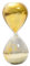 F Fityle Sablier sablier 30 Minutes, décor de Table en Verre, Verre de Sable Moderne et décoratif pour Armoire, Maison, Cadeau d'anniversaire, Bureau, Bureau, Doré