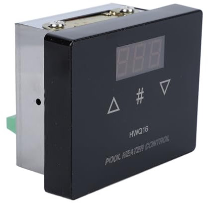 Panel Eléctrico del Termóstato de la Piscina, Control Preciso Pantalla Táctil Pantalla Digital Panel de Control del Calentador de Piscina para Bañera de Hidromasaje, Bañera de