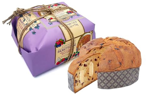 Chiostro di Saronno Panettone Artigianale Mascarpone e Frutti di Bosco 750 g, Lenta Lievitazione, Panettone Farcito con Crema al Mascarpone e Frutti di Bosco, Senza Uvetta, Incartato a Mano