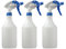 Avern Large 750ml Spray Bottles Plastic (3 Pack) BLUE For Cleaning Solutions Gardening & Home Use, Plant, Water, Durable Trigger Sprayer, Refillable Mist Spray Bottle Heavy Duty - Large 750ML