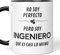 LA CASA DE LAS TAZAS® Taza Ingeniero - Divertido Regalo Original para todo tipo de Ingenieros - Ingeniero Mecánico, Ingeniero Informático, Ingeniero Químico, Aeroespacial, Industrial, Civil (Negro)