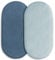 Spannbettlaken Kinderwagen 2er-Pack,Kinderwagen Matratzenbezug für Neugeborenes 100% Musselin-Baumwolle Moseskorb Stubenwagen Spannbetttuch Bezug Blau 83 x 43 cm