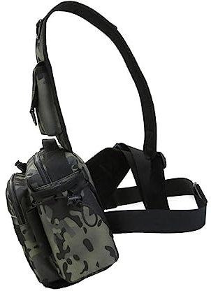 BELLIFFY 1stk Angeltasche Angelwerkzeug-organizer Tasche Für Angelruten Tackle Aufbewahrungstaschen Wasserdichte Aufbewahrungstasche Sling-rucksack Angelausrüstung Umhängetasche Nylon