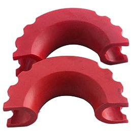 3/4 Inch D-ring Shackle Cover Metal Resin Winch Protector | 2 Pcs Set, Red Finish, for Anchor Points and Recovery Shackles on Truck and Suv