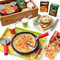 vamei 48 PCS Kinderküche Spielküche Zubehör für Kinder Pizza Spielzeug & Fastfood Set, Pizza Kinderküche Geschirr Küchenspielzeug Rollenspiele Geschenk Spielzeug für Mädchen Jungen ab 3 4 5 6 Jahren