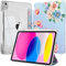EspZanthic Custodia per iPad (A16) 11a/10a Generazione (2025/2022) con Portapenne e Morbido TPU Bumper, Posteriore Chiaro Trasparente Supporto Sottile per Tablet Cover Antiurto