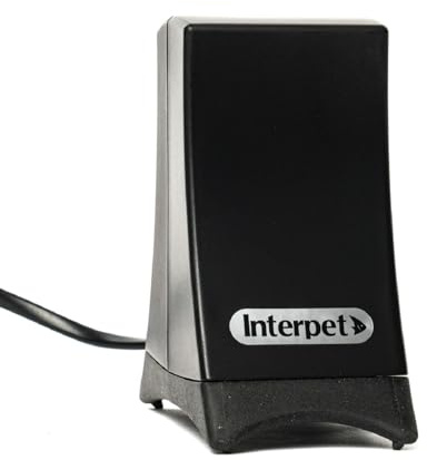 Interpet Oxy Flow Air Pump, for Aquarium Fish Tanks, Quiet Output, Compact Design, Anti-Vibration Rubber Base, Medium, for Aquariums Up to 100 litres/ 22 gallons