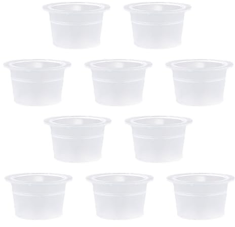 OATIPHO 500stücke Tintenbecher für Tattoo Zubehör -becher Sets Tinten- Transparent Wiederverwendbar für Einmalgebrauch