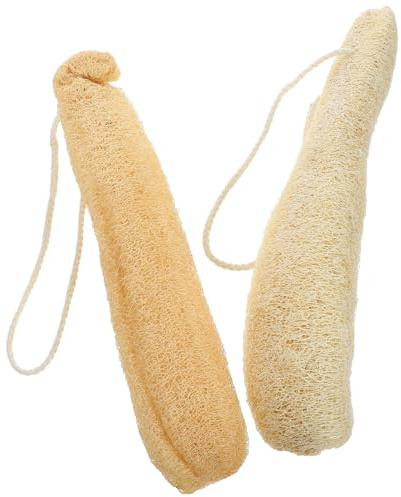 TOYANDONA 2 STÜCK Loofah Reinigungspad Pflanzliche Fasern Weiche Küchenschrubber Bürste Fettlösend Saugfähig Kratzfrei Vielseitig für Geschirr Töpfe Oberflächen Haushalt