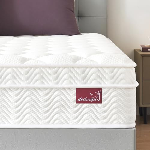 dosleeps King Size Mattress 5FT | 10.6 Extra Thick Memory Foam & Pocket Sprung | 9-Zone Orthopedic Support,Medium Firm,Motion Isolation,Edge Support 150x200x27cm