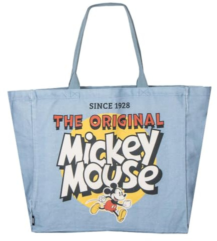 XL Mickey-Shopping-Tasche, wiederverwendbar, für Supermarkt und Großeinkäufe, Einkaufstasche, XL, Micky Maus, groß, für den täglichen Gebrauch und Reisen