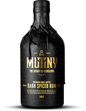 Mutiny Dark Spiced Rum – Premium British Dark Spiced Rum | Rich & Bold Flavour | 70cl