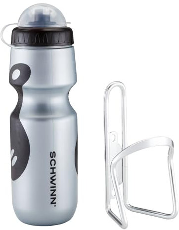 Schwinn Bike Waterbottle Holder, Cage, with Water Bottle, One Size, (SW528A-2)