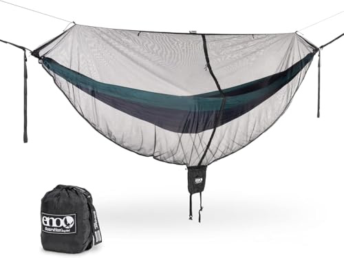 Eagles Nest Outfitters ENO Guardian Bug Net 70 Denier Rip Stop Nylon Sky Weave Mesh Bite Free Peace of Mind Kompatibles Gewicht 454 g, Schwarz