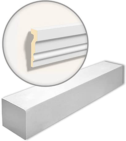 MA10 DOMOSTYL Tür- und Fensterumrahmungen - 8 Stk. (16 m) - 180 x 45 x 2000 mm - NOËL & MARQUET - eine Marke von NMC - Polyurethan