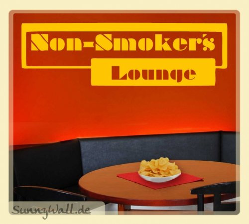 Sunnywall Wandtattoos Non Smokers Lounge - Nichtraucher Größe: Größe 4