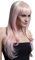Smiffys Fever Kollektion, Sienna Perücke, Candy-Blond, Lang gefedert mit Pony, 66cm / 26in