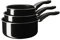 KAVALKAD Saucepan, Set of 3, Black, Sizes: 1 l, 1.5 l and 2 l. STABIL double-boiler insert fits all saucepans. The pan's low weight makes it easy to handle when filled with food.