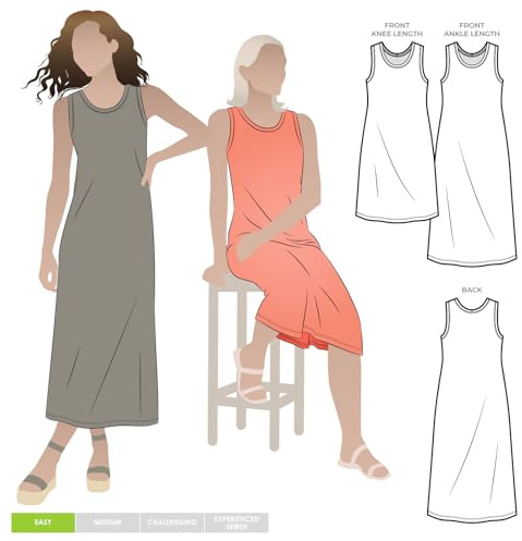 Style Arc Sewing Pattern - Kim Knit Dress - Sizes 04-16