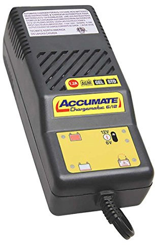 TecMate ACCUMATE - Chargeur de Batterie 6 & 12V / 1,2A pour Batterie de 2-50Ah