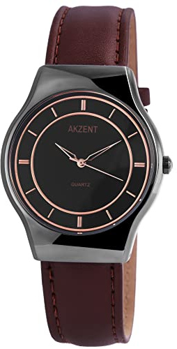 Akzent Armbanduhr Analog Quarz Braun SS7271100062
