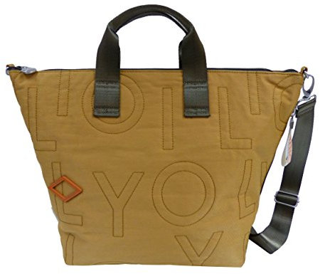 Oilily Spell HandBag LHZ dark yellow Damen Handtasche, Schultertasche Gelb (50x32,5x20 cm)