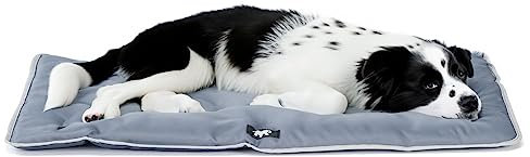 Ferplast Hundematte & Katzenmatte Mittel - Waschbares Hundebett - Hundekissen - Wasserdicht & Kratzfest - Matte für Hundehütten und Auto, Hundekorb - Jolly - 83 x 50 cm, M, GRAU