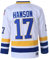 Hanson Brothers Charlestown Chiefs 16 Jack 17 Steve 18 Jeff Slap Shot Movie Ice Hockey Trikot, 17 Weiß, Mittel