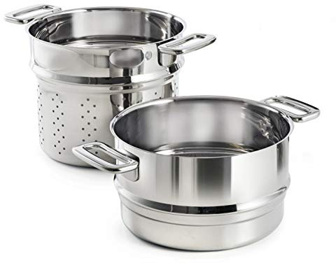 Robert Welch Campden Cookware Pasta & Steamer Inserts for 5.3L Casserole Pot. 25 Year Guarantee.
