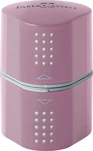 FABER-CASTELL 183804 - Dreifachspitzdose Grip, rose shadows, 1 Stück