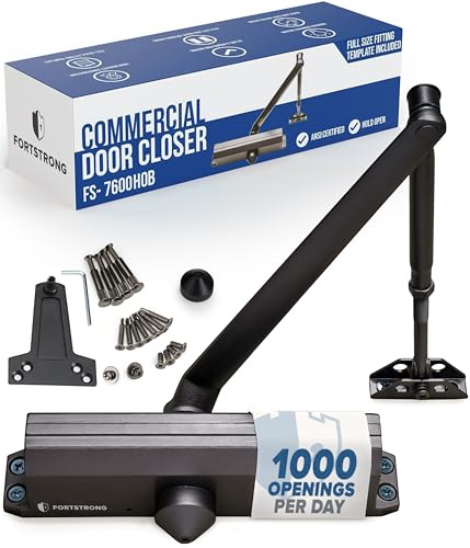 FORTSTRONG FS-7600 Door Closer w Hold Open Feature