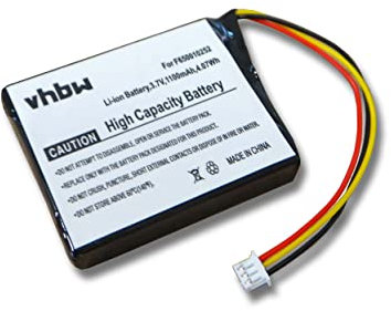 vhbw 1x Akku kompatibel mit Tomtom One XL Europe, XL Dach TML GPS Navigation Navi (1100 mAh, 3,7 V, Li-Ion)