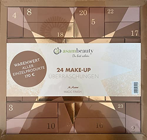 asambeauty Adventskalender - 24 Make-Up Überraschungen - Magic Finish - Warenwert 170 € - Limitiert