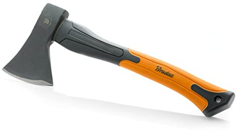 BFG Spaltaxt - Holzspaltaxt - 600g - Vergütungsstahl - Glasfaser - Rutschfester Stiel - Universalaxt - Axt für Garten - Outdoor Axt