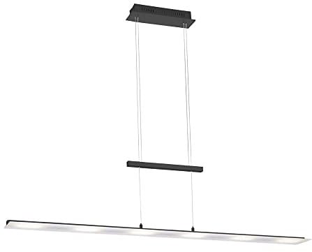 SellTec LED Pendelleuchte 130 cm dimmbar Moderne Hängeleuchte mit Farbtemperatursteuerung über Sensordimmer, Pendellampe höhenverstellbar für Wohnzimmer, Küche Esszimmer
